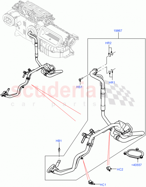 Part Diagram for Land Rover LR133850