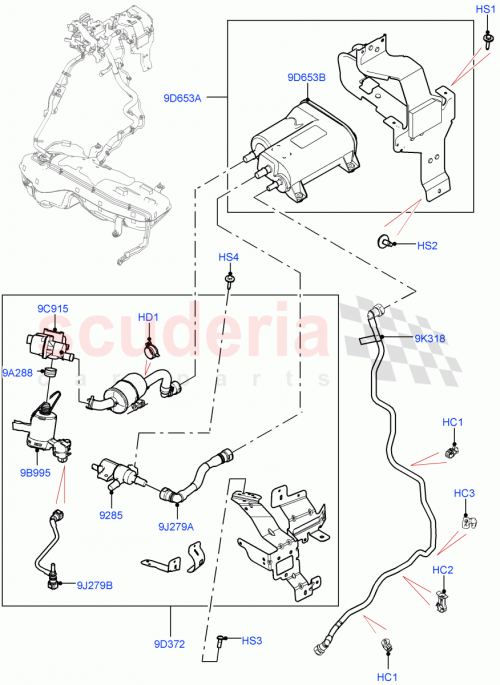 Part Diagram for Land Rover LR141577