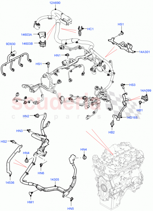 Part Diagram for Land Rover LR144651