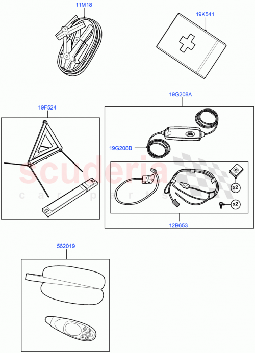Part Diagram for Land Rover VPLVV0097