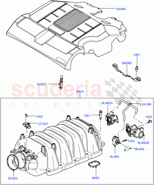 Part Diagram for Land Rover LR010877