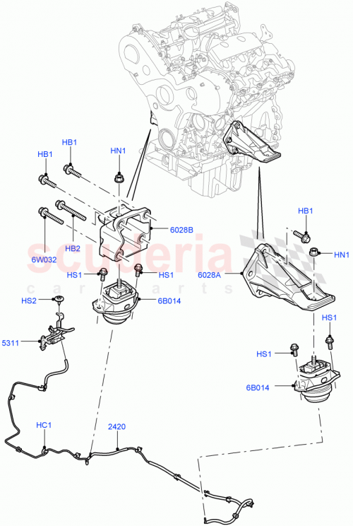 Part Diagram for Land Rover LR007802