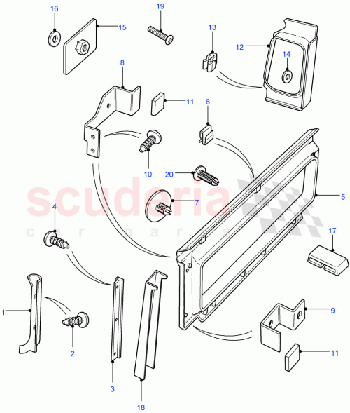 Part Diagram for Land Rover MWC2314