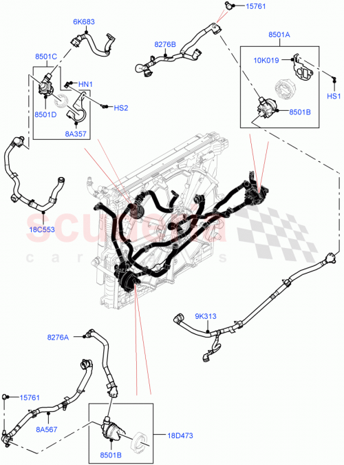 Part Diagram for Land Rover LR151918
