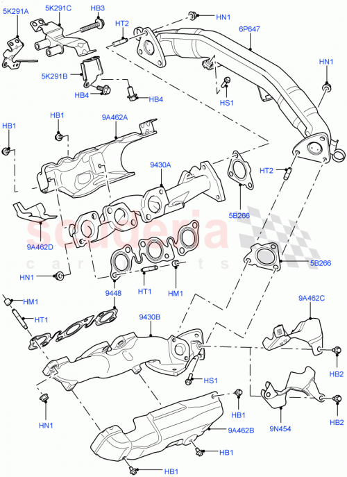 Part Diagram for Land Rover LR105433