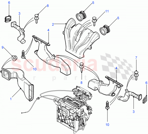 Part Diagram for Land Rover DA606054