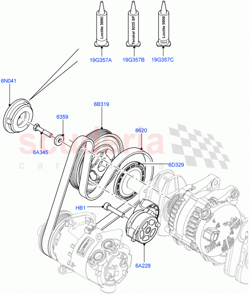 Part Diagram for Land Rover LR003651