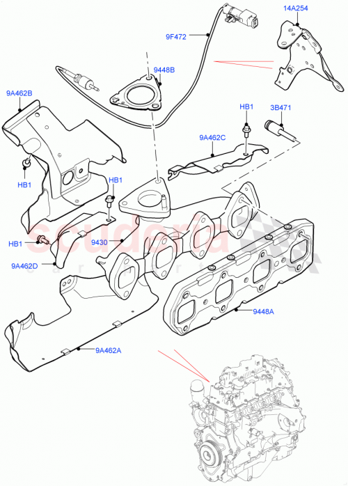 Part Diagram for Land Rover LR146479