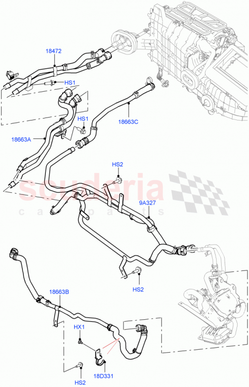 Part Diagram for Land Rover LR091432