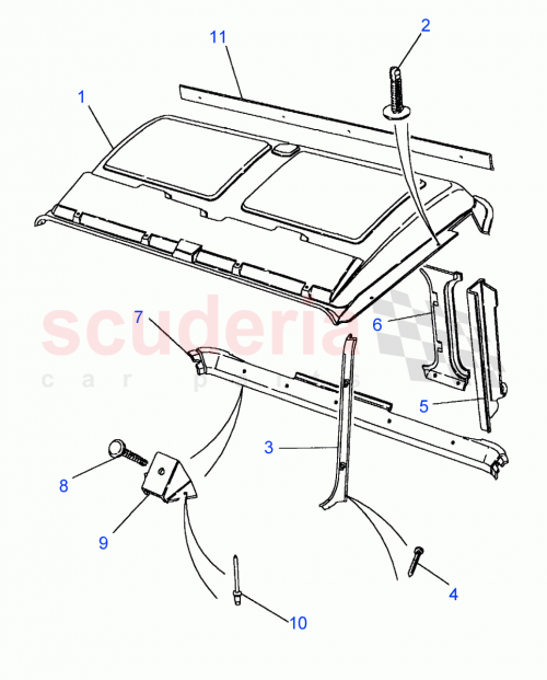Part Diagram for Land Rover EDB501680LUH