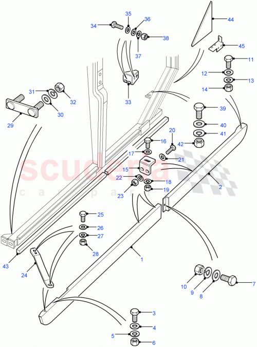 Part Diagram for Land Rover MRC9438