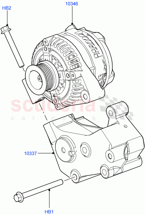 Part Diagram for Land Rover PQU500022