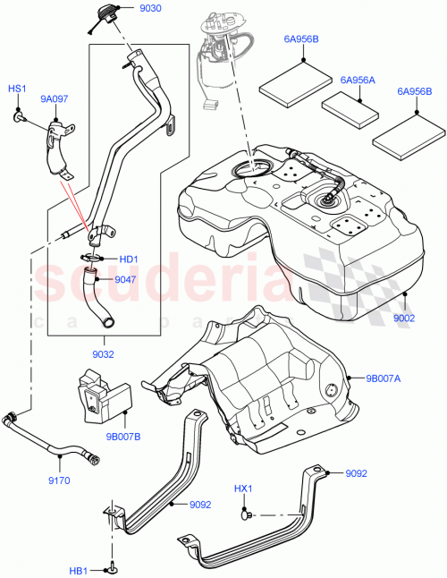 Part Diagram for Land Rover LR126579