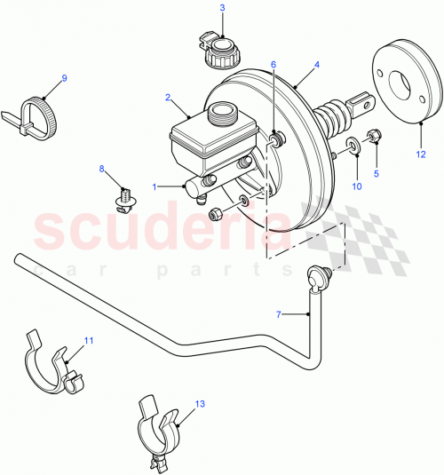 Part Diagram for Land Rover SJL100200