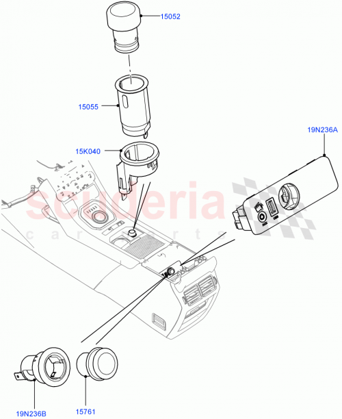Part Diagram for Land Rover LR009016