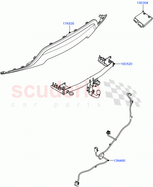 Part Diagram for Land Rover VPLZT0255
