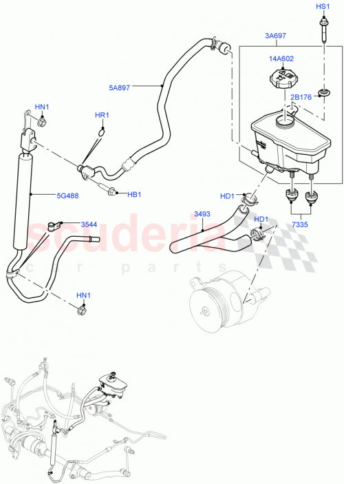 Part Diagram for Land Rover LR135880