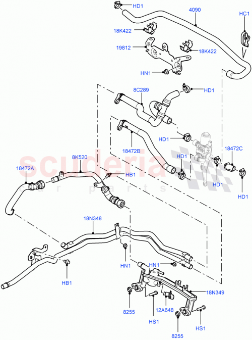Part Diagram for Land Rover LR011454