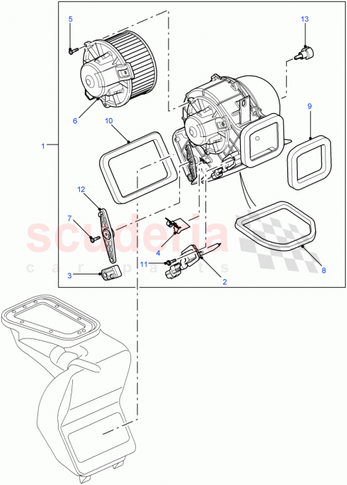 Part Diagram for Land Rover JGM500020