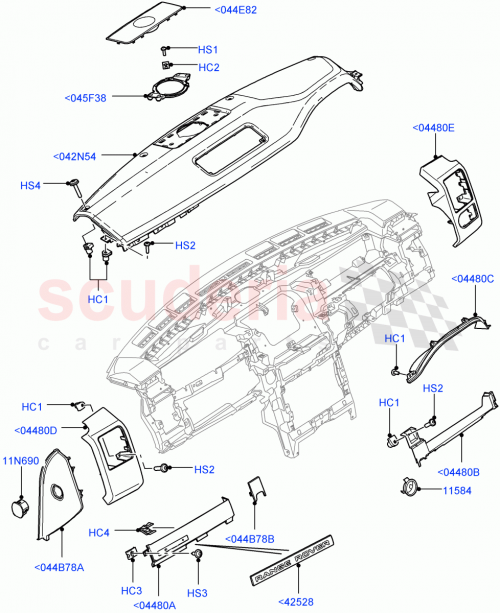 Part Diagram for Land Rover LR018550