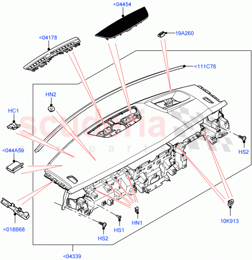 Part Diagram for Land Rover LR127727