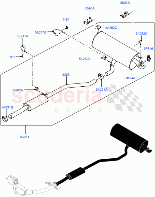 Part Diagram for Land Rover LR125427