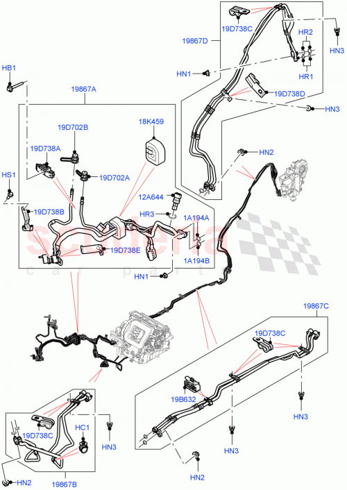 Part Diagram for Land Rover LR140054