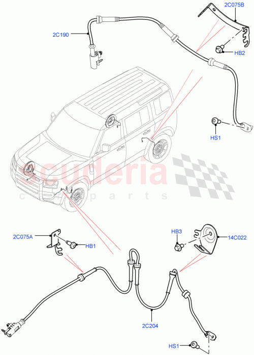 Part Diagram for Land Rover LR132743