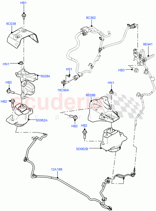 Part Diagram for Land Rover LR154594