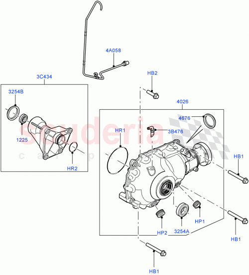 Part Diagram for Land Rover TYP000220