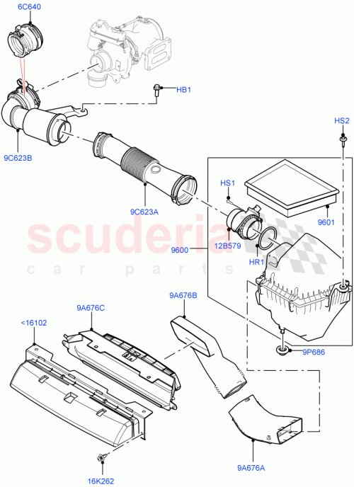 Part Diagram for Land Rover LR105962