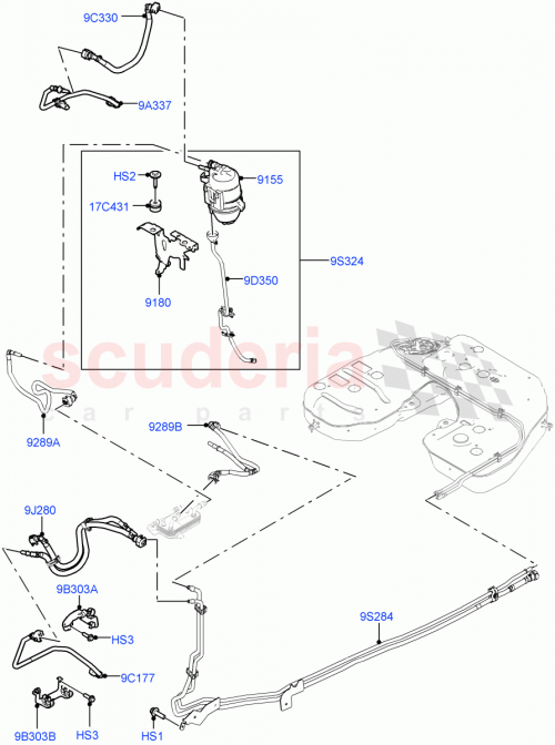 Part Diagram for Land Rover LR142296