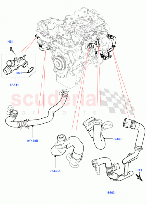 Part Diagram for Land Rover LR085514