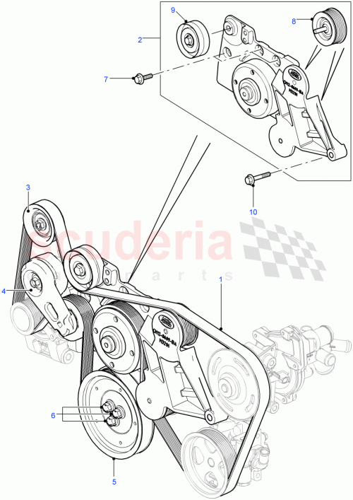 Part Diagram for Land Rover LR023101