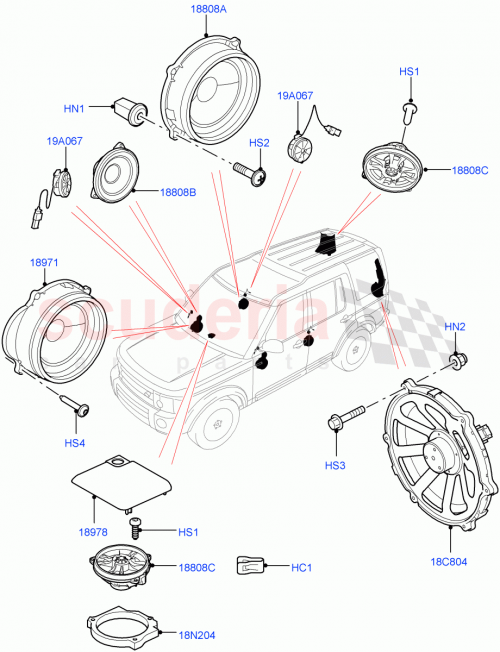 Part Diagram for Land Rover LR050928