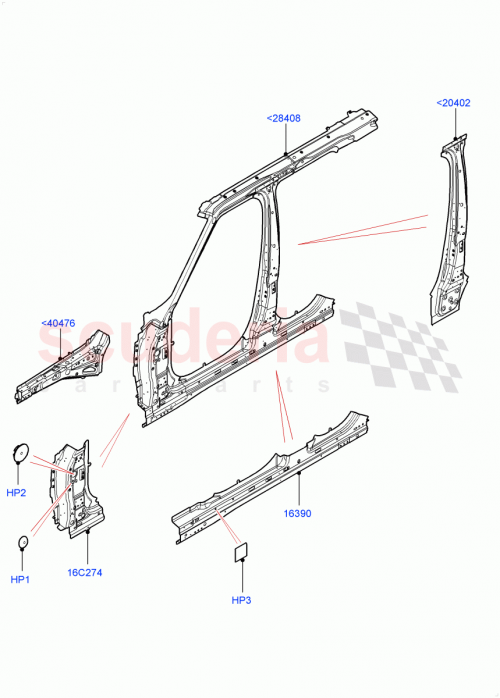 Part Diagram for Land Rover LR061762