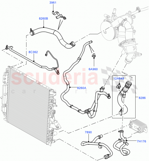 Part Diagram for Land Rover LR013810