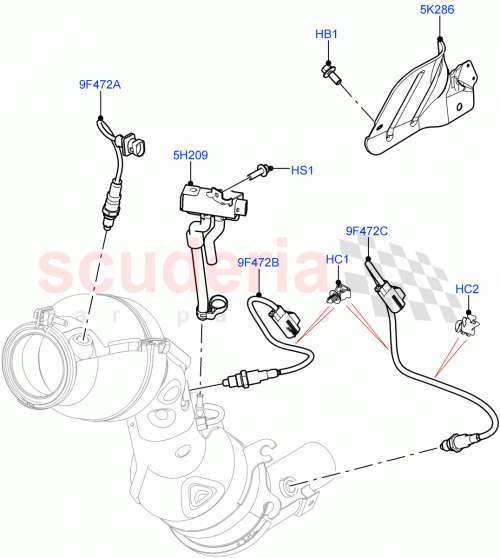 Part Diagram for Land Rover LR104896