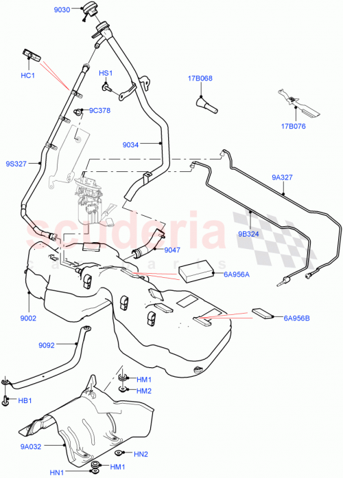 Part Diagram for Land Rover LR092902