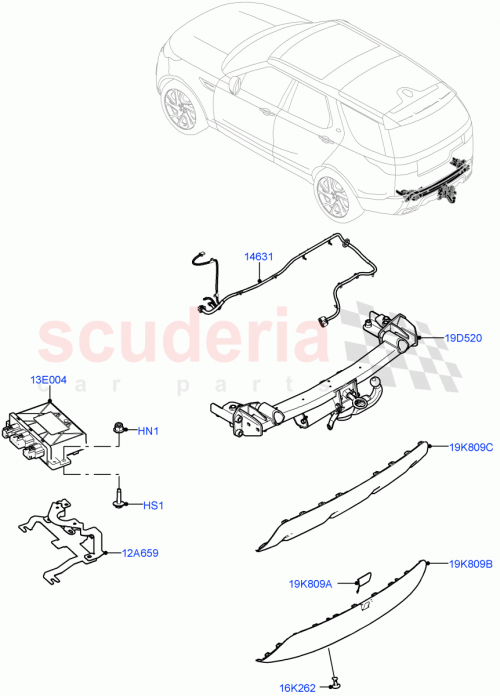 Part Diagram for Land Rover VPLRV0131