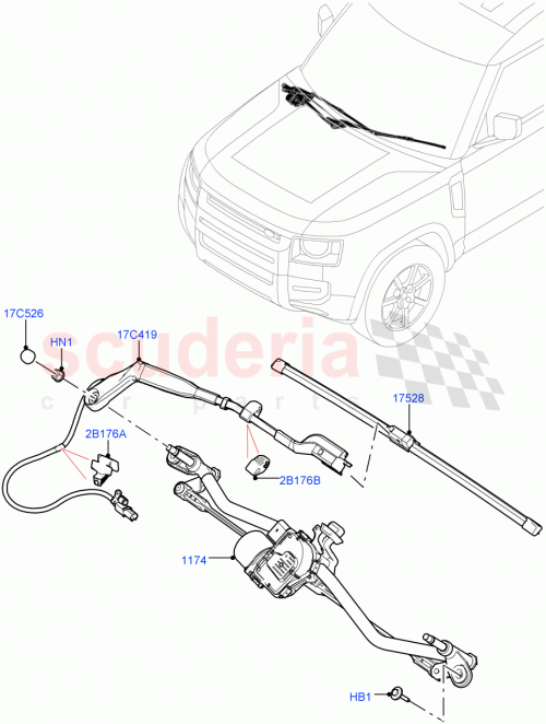 Part Diagram for Land Rover LR161913