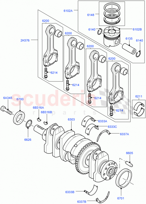 Part Diagram for Land Rover LR052515