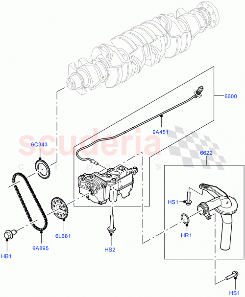 Part Diagram for Land Rover LR164061