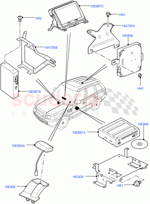 Part Diagram for Land Rover YIW500160