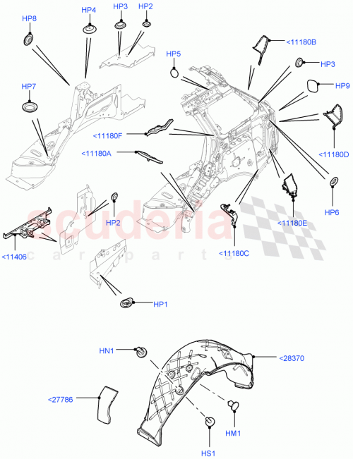 Part Diagram for Land Rover LR042691