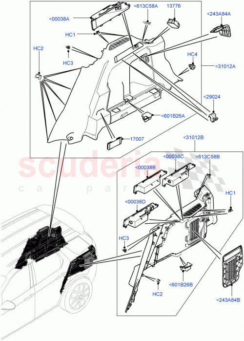 Part Diagram for Land Rover LR167126