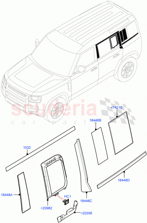 Part Diagram for Land Rover LR143410