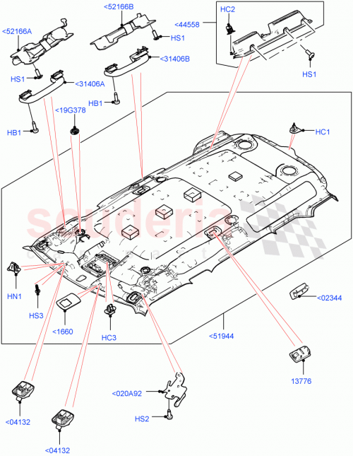 Part Diagram for Land Rover LR129648
