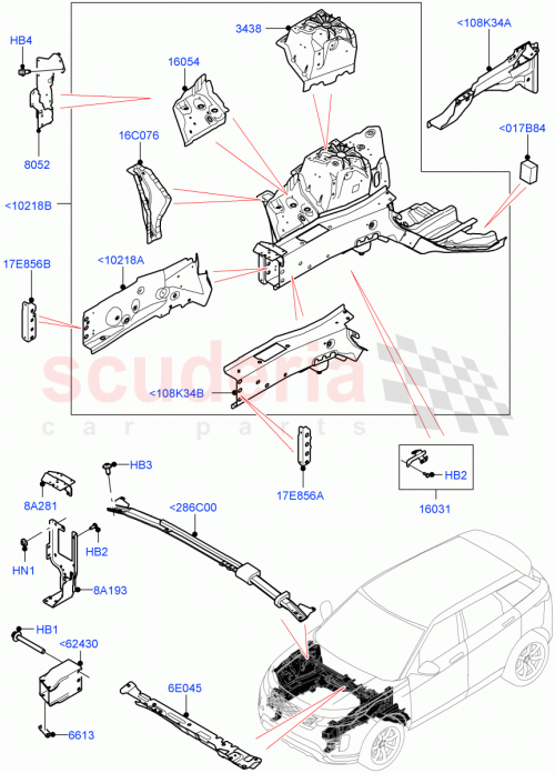 Part Diagram for Land Rover LR168383