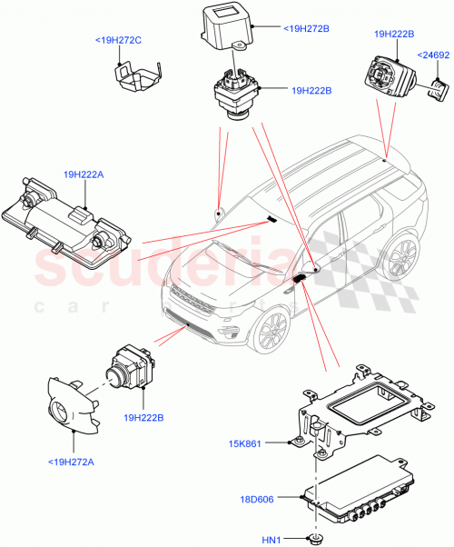Part Diagram for Land Rover LR083805